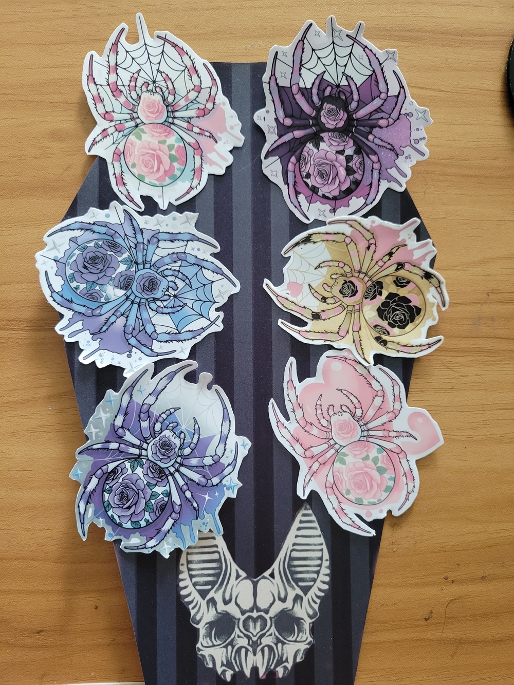 🖤NEW🖤 Floral Spider Sticker Pack - Pastel Goth Rose Designs